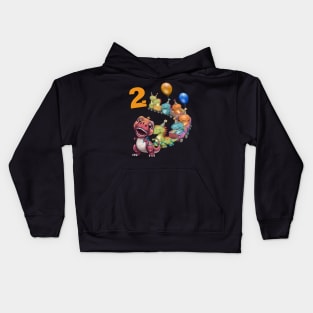 Birthday 2 yr old Dino Train Dinosaur Kids Hoodie